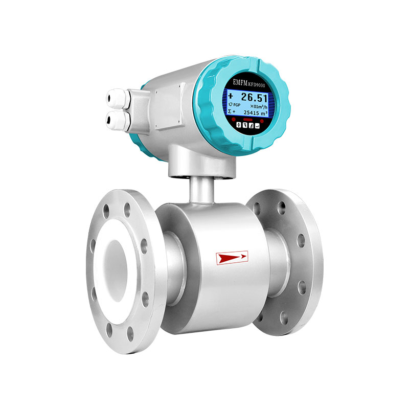 What are the advantages of electromagnetic flowmeters in sediment and wastewater measurement?