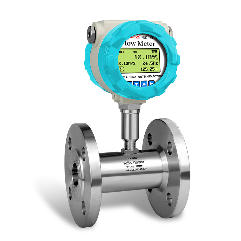 Turbine flow meter flange connection