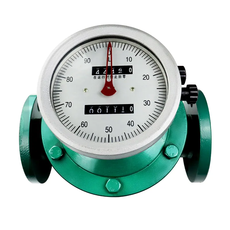 cast iron oval gear flow meter for turbine water flow meter