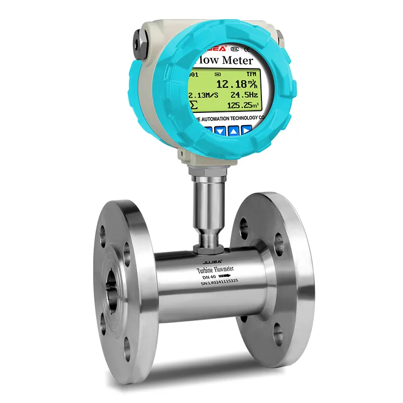 flange turbine flow meter for hplc chemical analysis