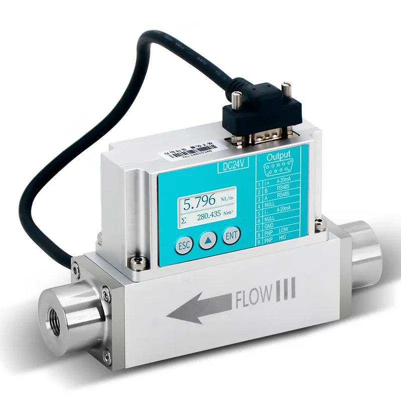 micro thermal gas mass flow meters for liquid flow measurement