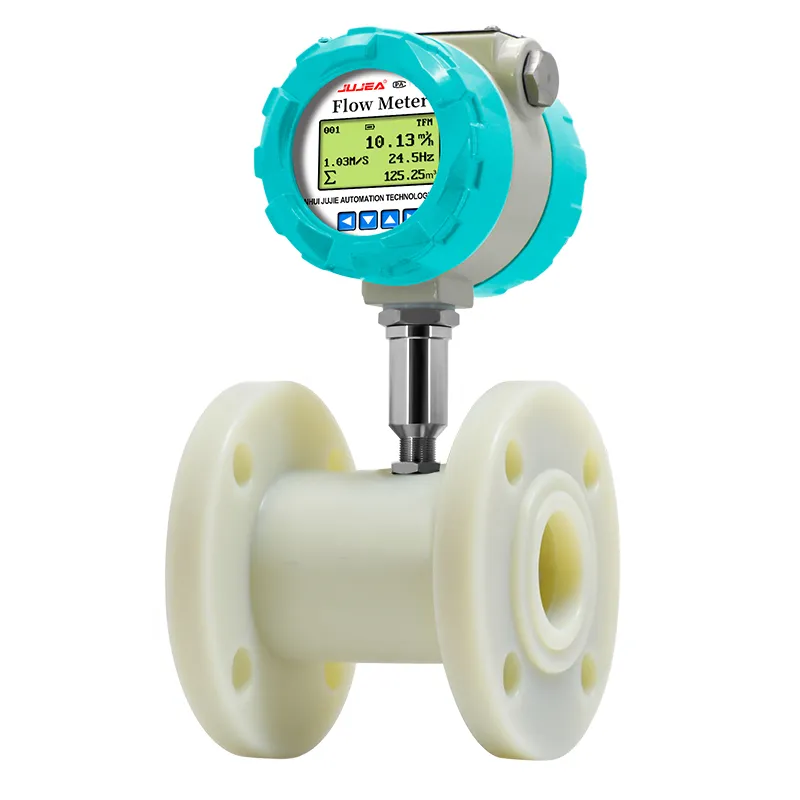 ptfe turbine flow meter for flow meter water digital