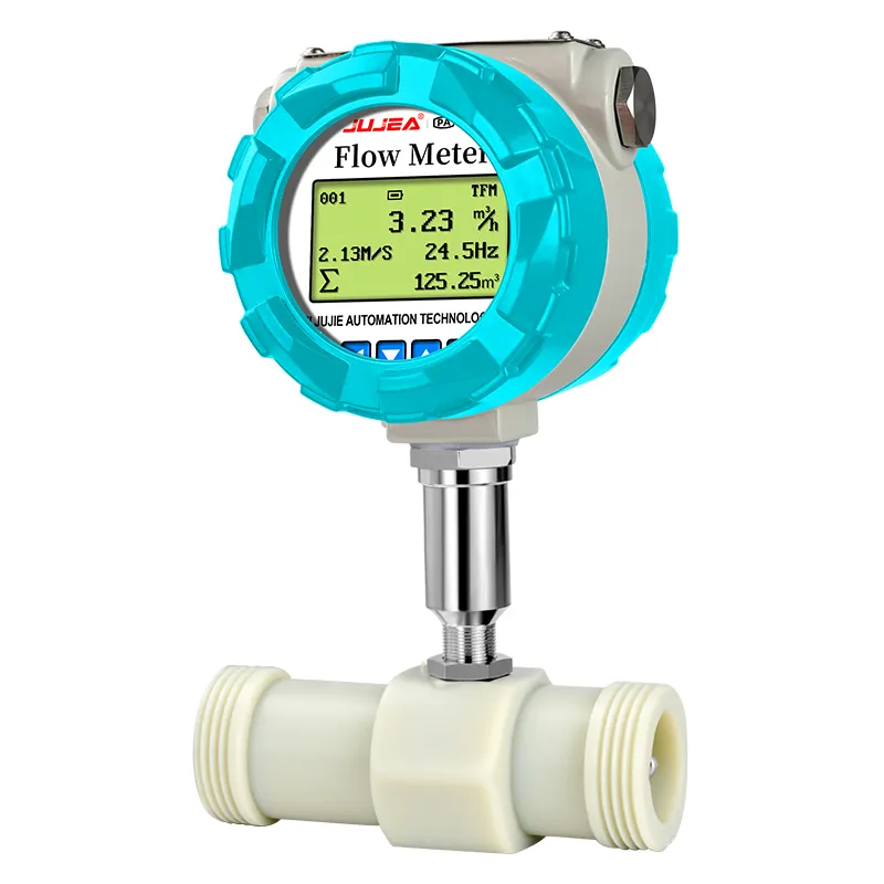 ptfe turbine flow meter for flow rate water meter