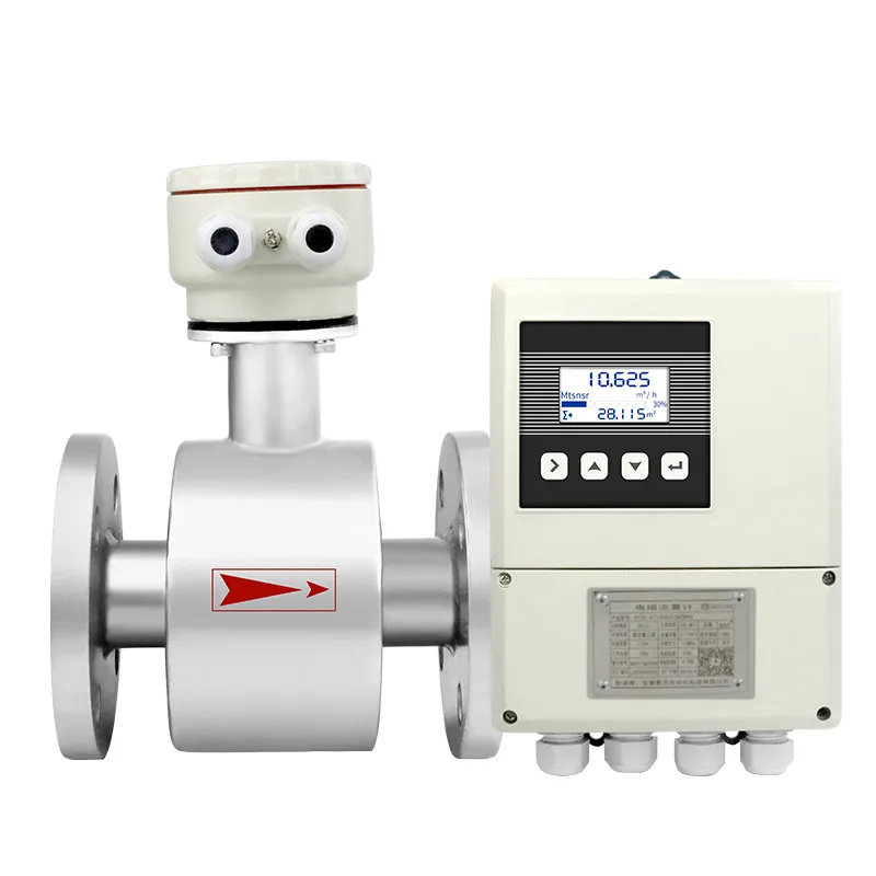 remote type electromagnetic flow meter for water flow measurement instruments