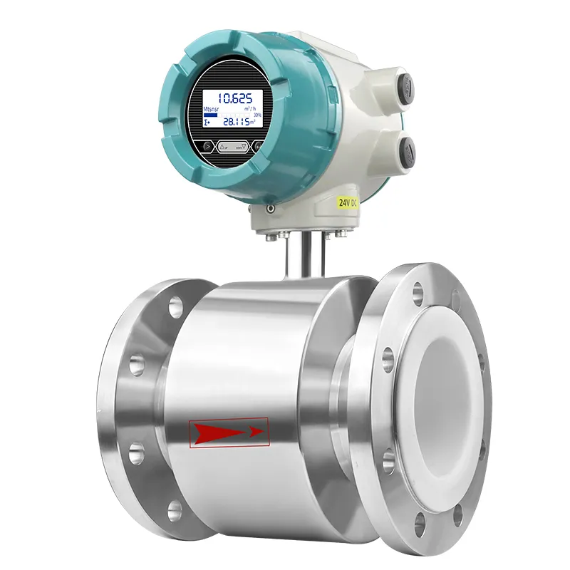 stainless steel electromagnetic flow meter for water flow meter gauge