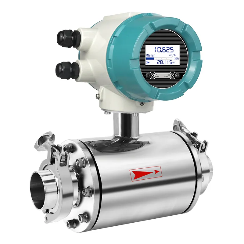 stainless steel electromagnetic flow meter for water flow meter types