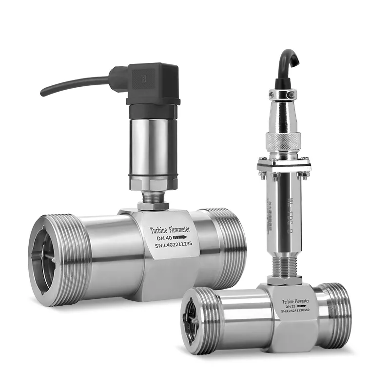 turbine flow sensor for inline flow meter for water