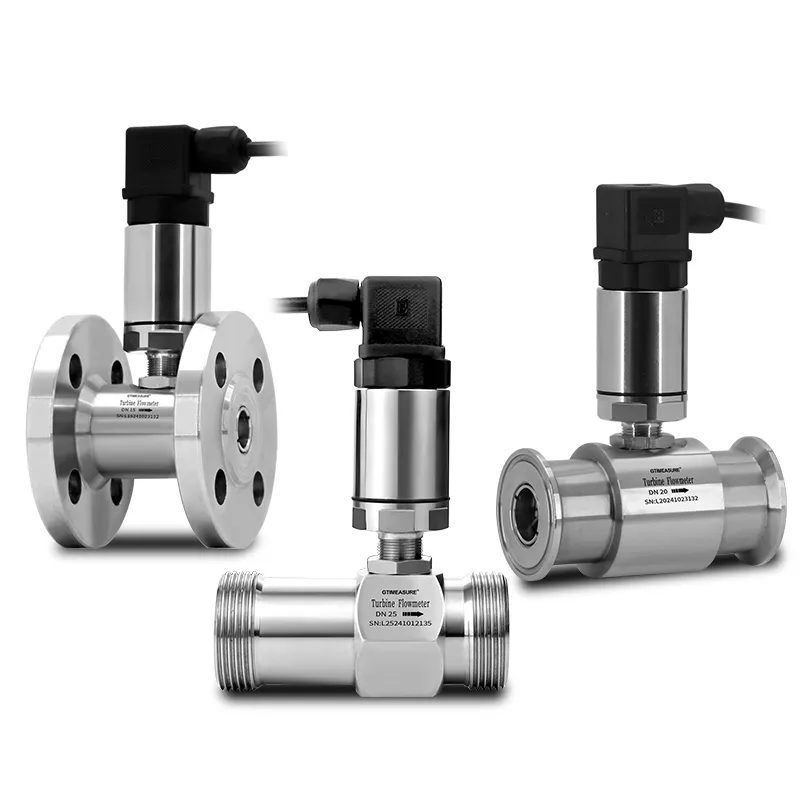 turbine flow sensor for inline water flow meter