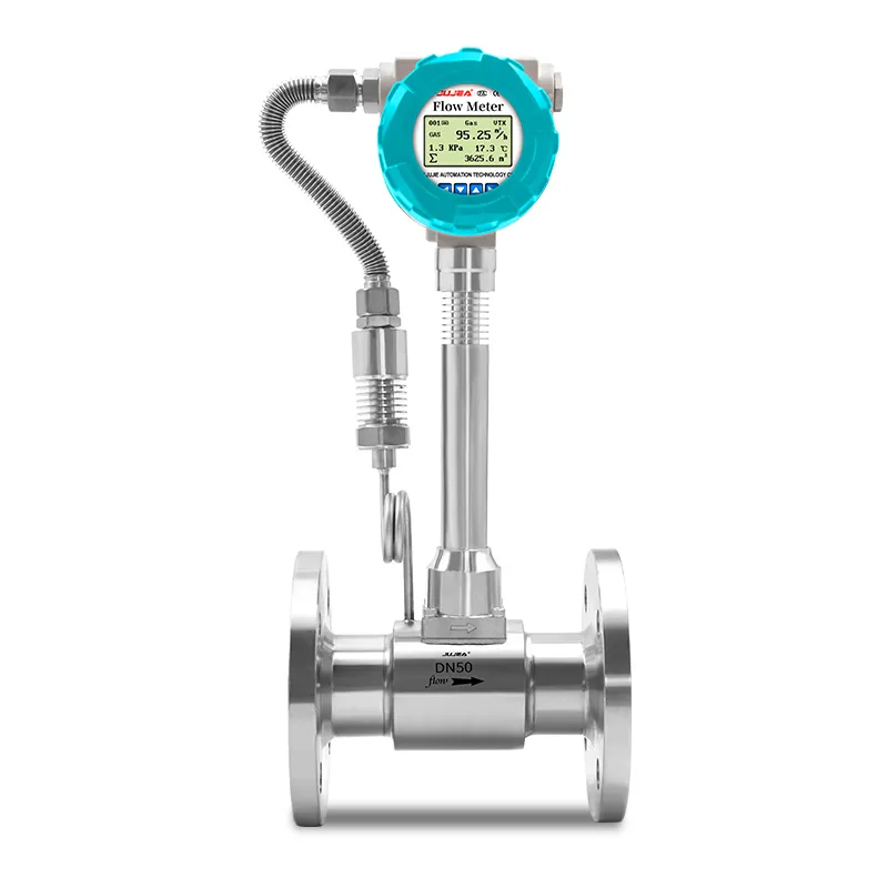 vortex flow meters with temperature pressure compensation for water pipe flow meter