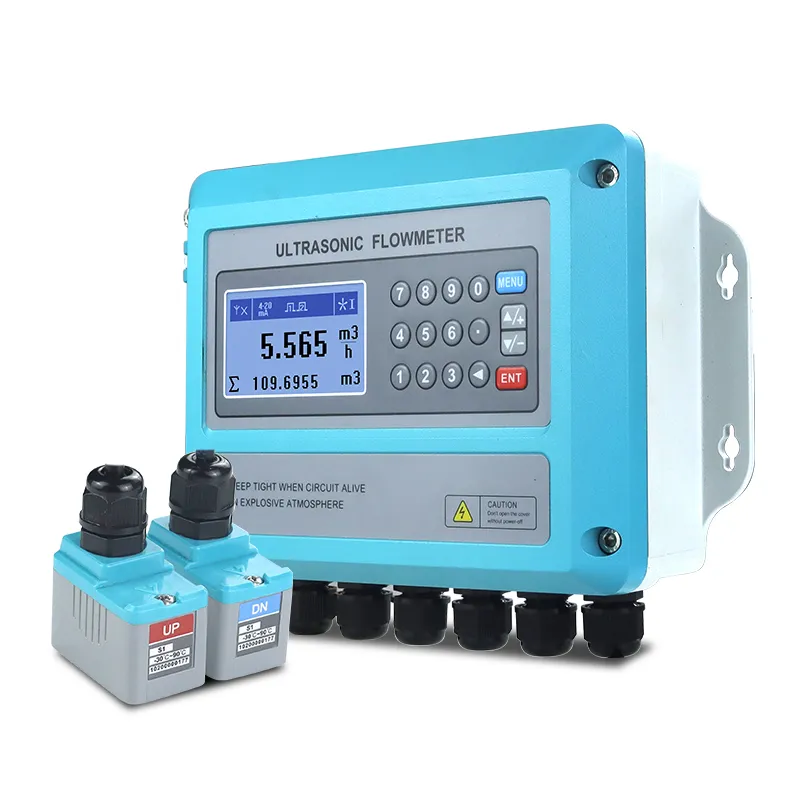wall mounted ultrasonic flow meter for liquid mass flow meter