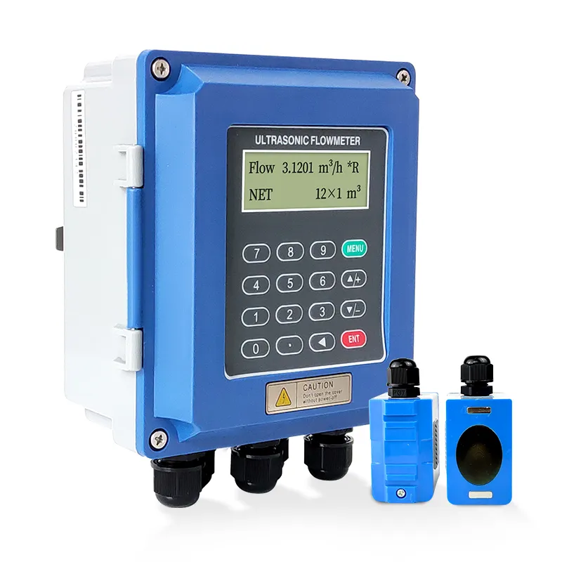 wall mounted ultrasonic flow meter for liquid metering instruments