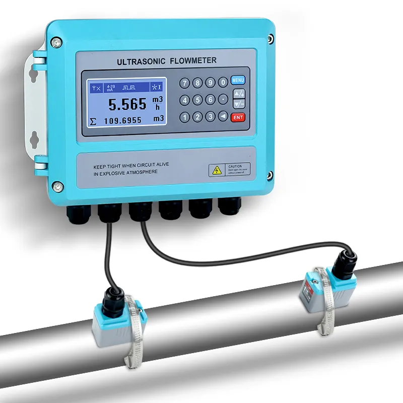 wall mounted ultrasonic flow meter for liquid metering
